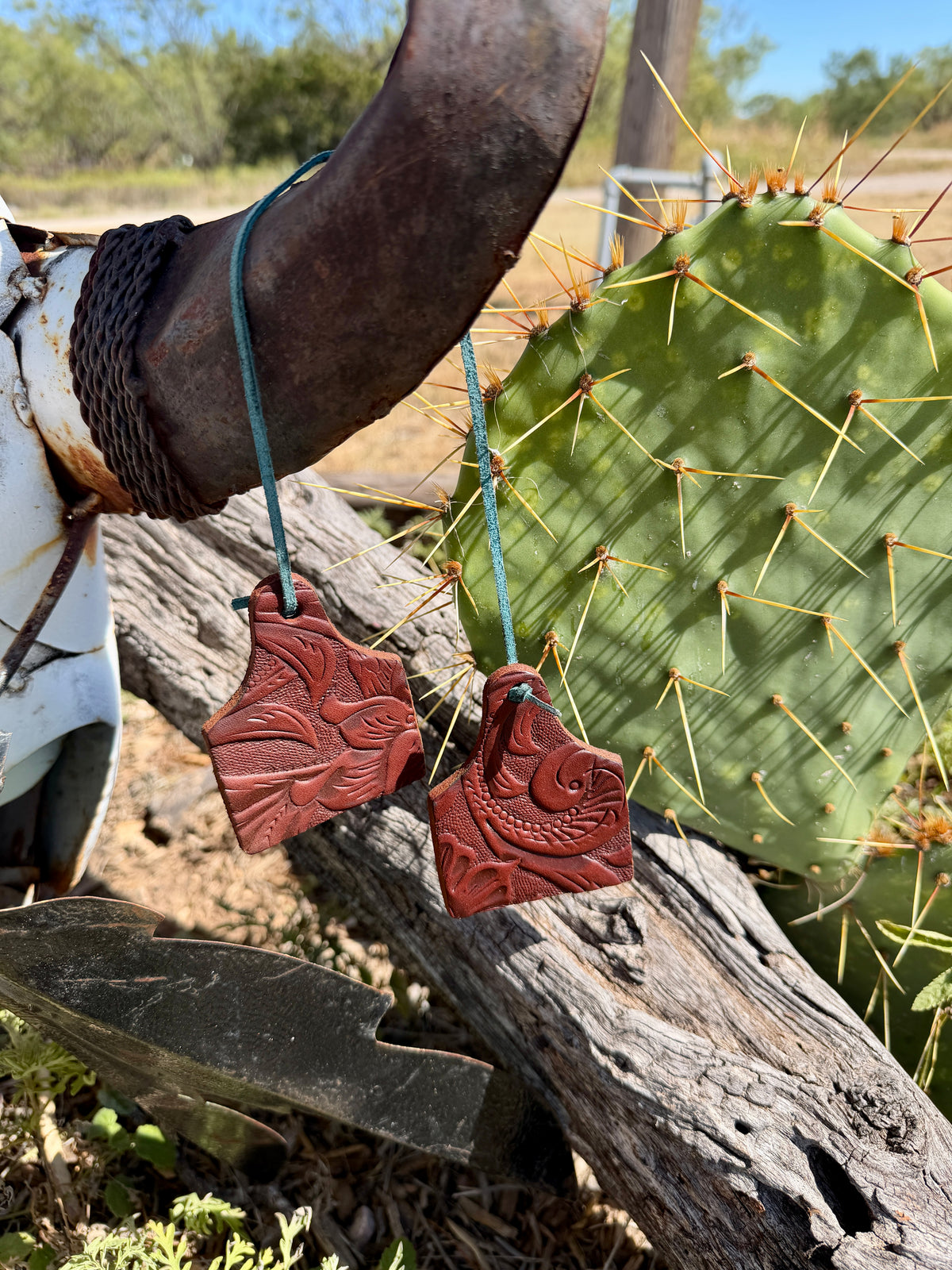 Rawhide Ear Tag Car Air Freshener