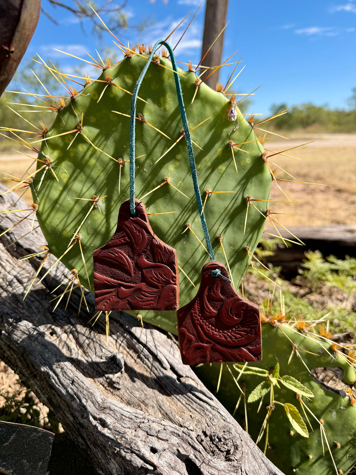 Rawhide Ear Tag Car Air Freshener